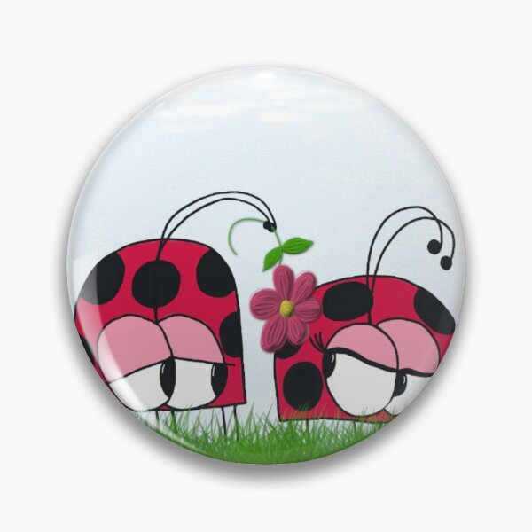 Item preview, Ladybug Wooing His New Love Illustration designed and sold by OneArtsyMomma.