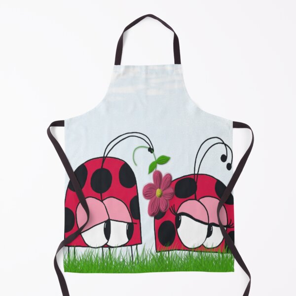 Item preview, Ladybug Wooing His New Love Illustration designed and sold by OneArtsyMomma.