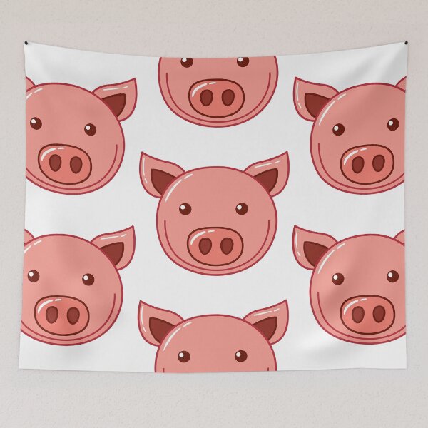 Item preview, Pink pig designed and sold by Graphicganga.