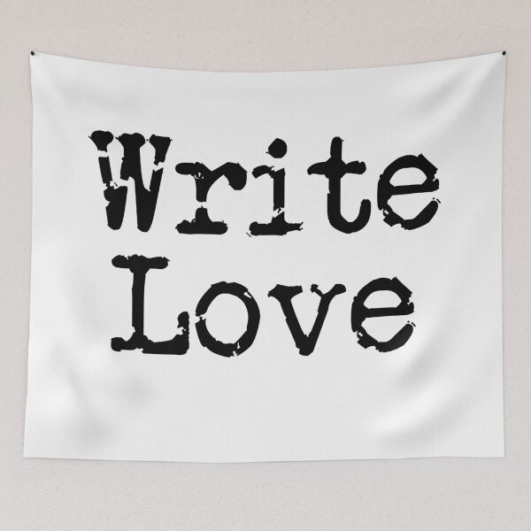 Item preview, Write Love in Black designed and sold by TeaRoseWriter.