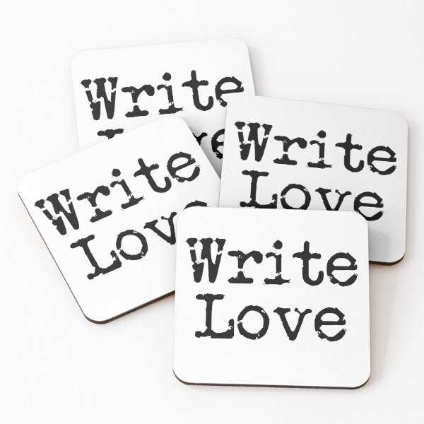 Item preview, Write Love in Black designed and sold by TeaRoseWriter.