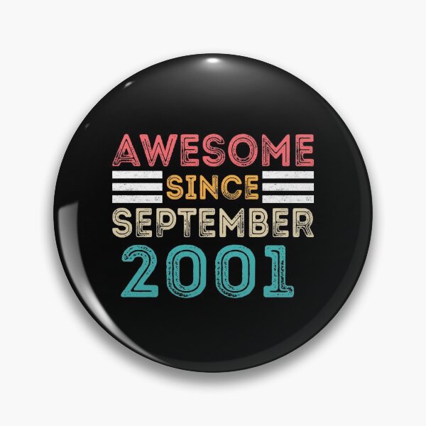 Item preview, Retro Vintage 19th Birthday - Awesome Since September 2001 designed and sold by meedTee.