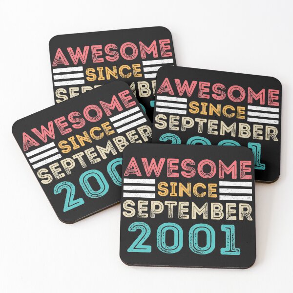 Item preview, Retro Vintage 19th Birthday - Awesome Since September 2001 designed and sold by meedTee.