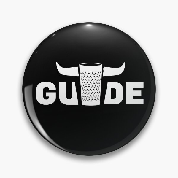 Item preview, Gude Ribbed! Lettering "Gude" with an Äppelwoi glass with horns designed and sold by HessiMetal.