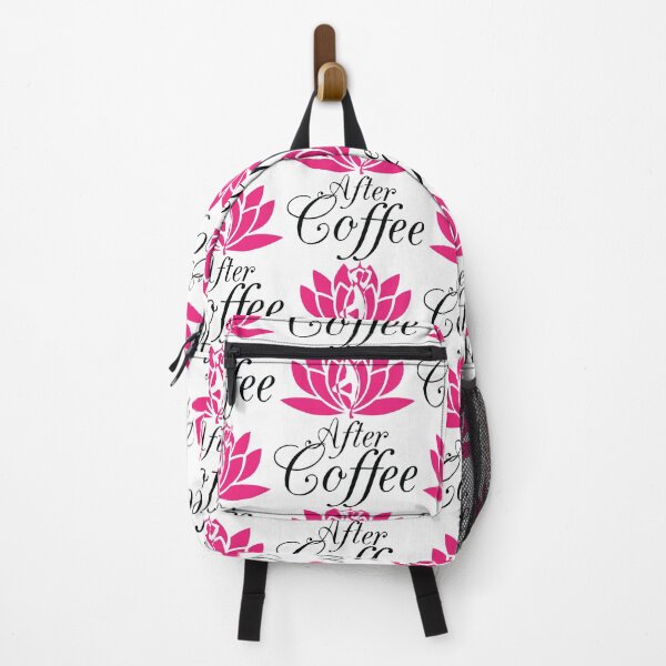 Item preview, Yoga After Coffee, With Pink Lotus Flower designed and sold by 4AllTimes.