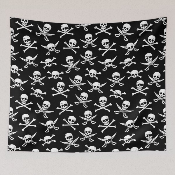Item preview, Skull & Crossbone Pirate Pattern designed and sold by ryaneliz91.