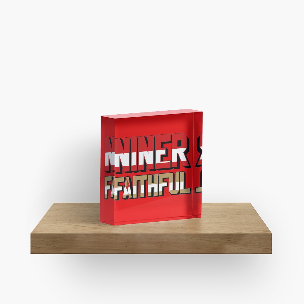 49ers san francisco - Niner Faithful NFL Team Acrylic Block