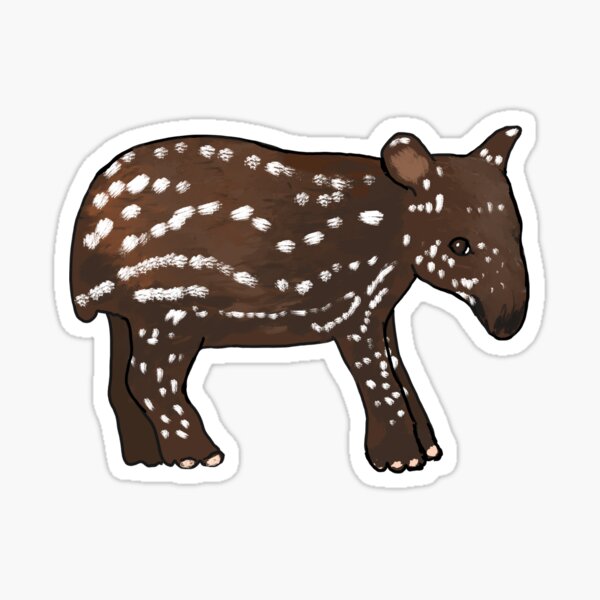 Vista previa del artículo con la obra «Baby Tapir», diseñado y vendido por Rosemaryart.