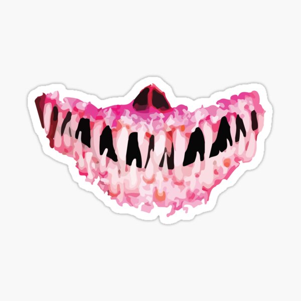 Little Pink Monster Mykie Face Mask Sticker