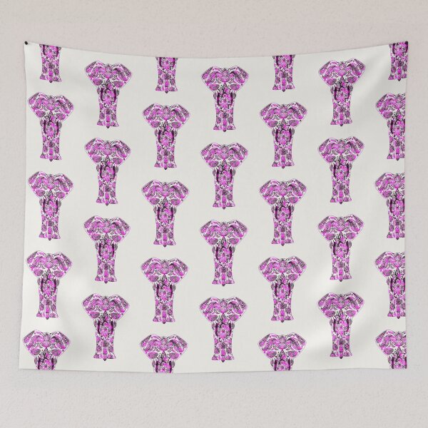 Item preview, Elephant mandala,pink pattern designed and sold by enigma3a.