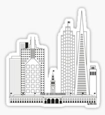 San Francisco skyline Sticker