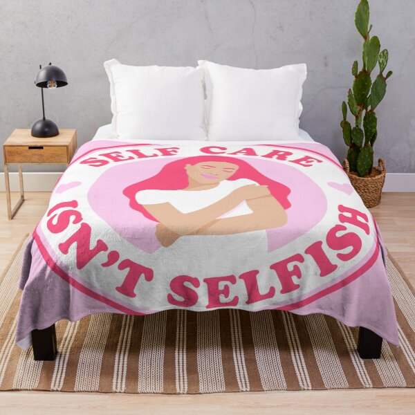Item preview, self care isnt selfish pink designed and sold by prismatic paper co.
