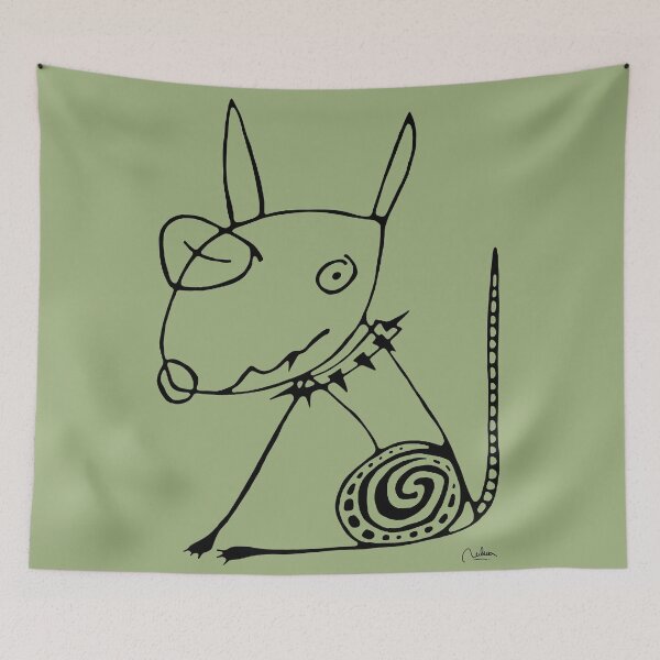 Item preview, Funky dog designed and sold by Nelma Guimarães.