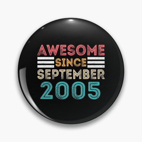Item preview, Retro Vintage 15th Birthday - Awesome Since September 2005 designed and sold by meedTee.