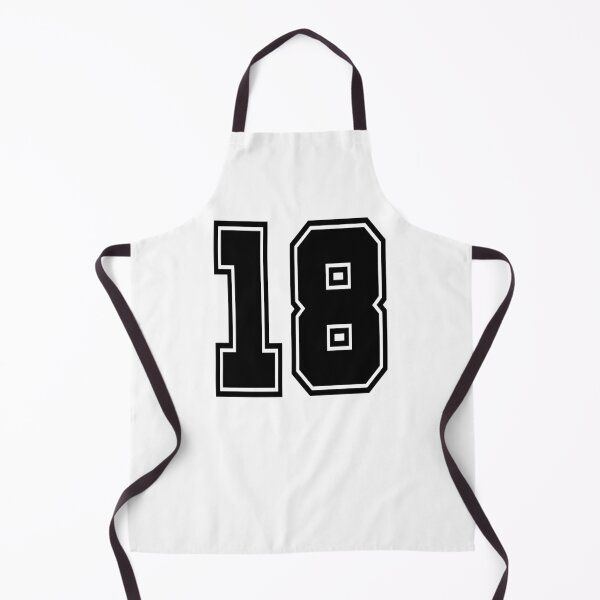 Item preview, 18 shirt number college style football soccer number designed and sold by GeogDesigns.