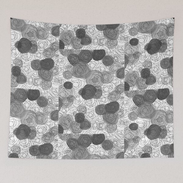 Item preview, Black and White Contrast Vibe Flowers designed and sold by Amelia Dean.