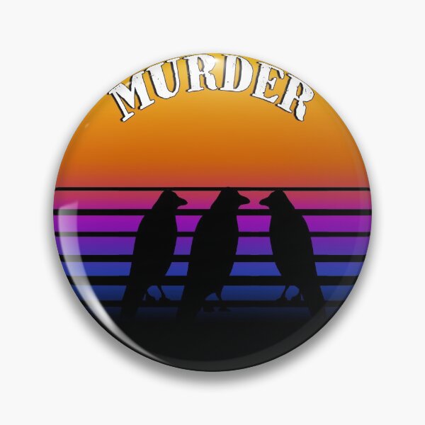 Item preview, Retro sunset Murder of Crows designed and sold by AllLeftSides42.