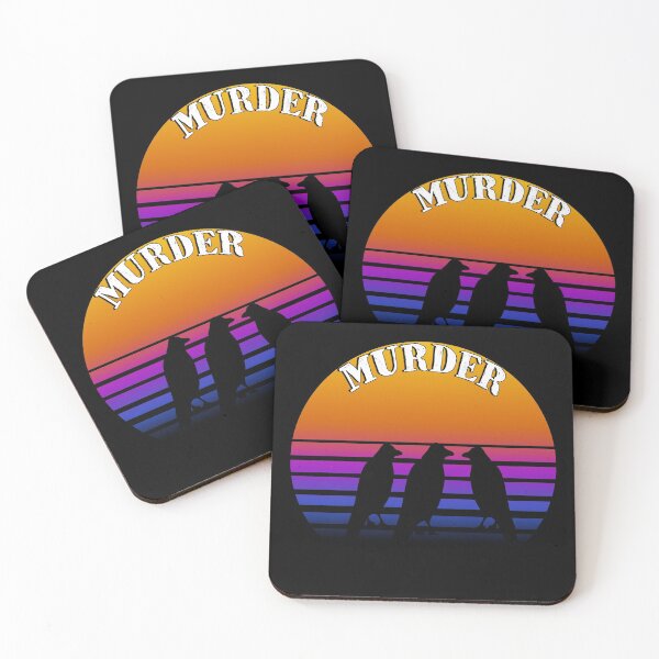 Item preview, Retro sunset Murder of Crows designed and sold by AllLeftSides42.