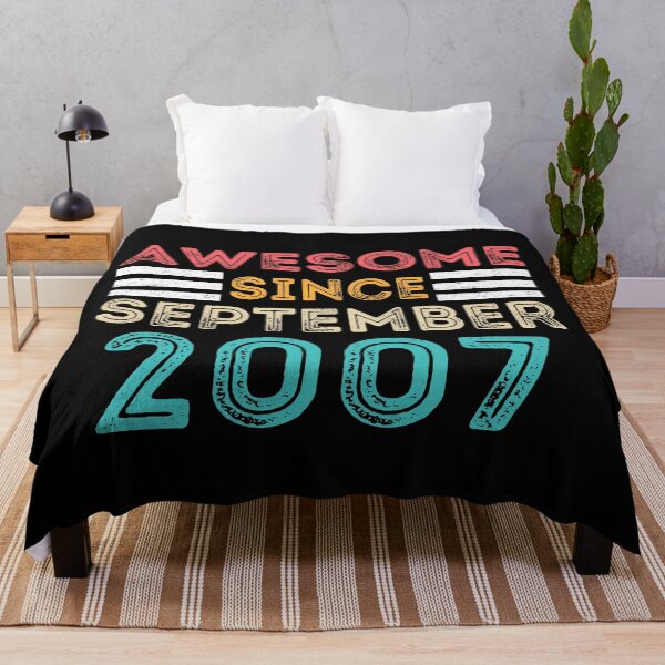 Item preview, Retro Vintage 13th Birthday - Awesome Since September 2007 designed and sold by meedTee.
