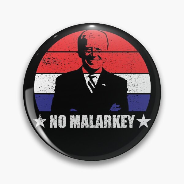 Item preview, No Malarkey Retro Sunset Distressed - Joe Biden designed and sold by RandomStuffShop.