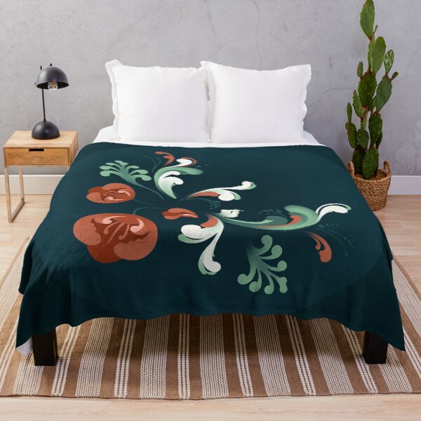 Item preview, Norwegian Rosemåling, Red Flowers designed and sold by Bethany Gustafson.