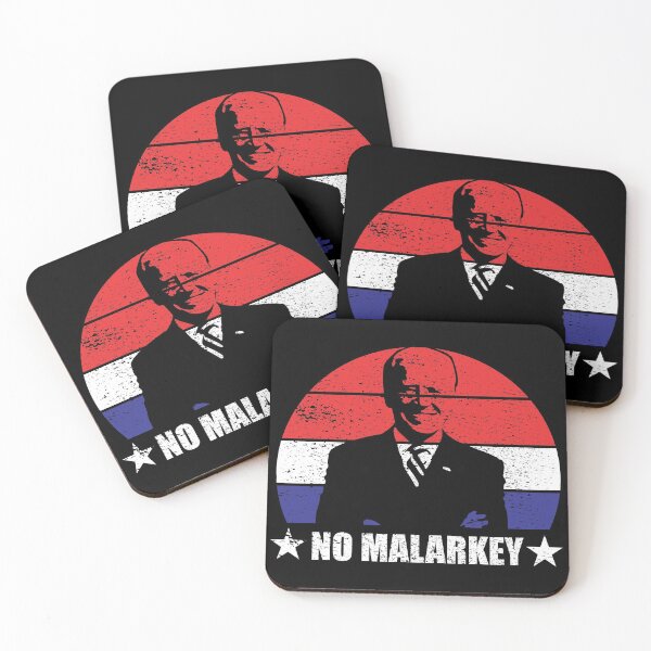 Item preview, No Malarkey Retro Sunset Distressed - Joe Biden designed and sold by RandomStuffShop.