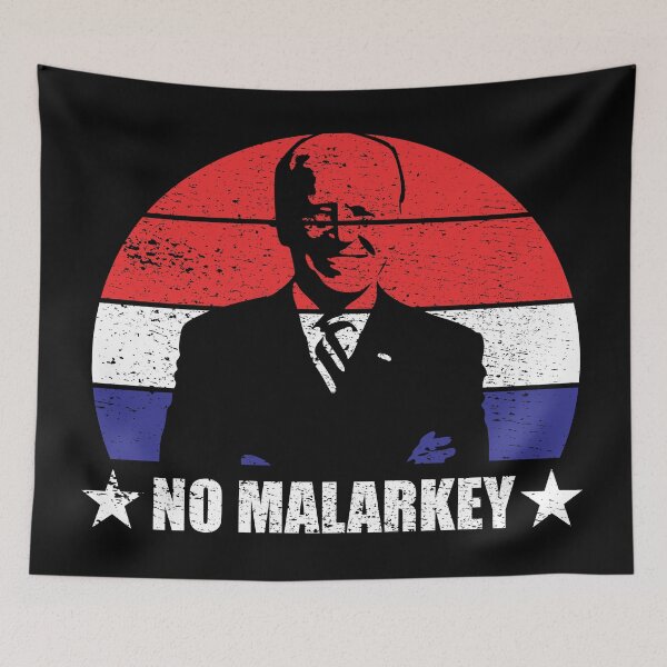 Item preview, No Malarkey Retro Sunset Distressed - Joe Biden designed and sold by RandomStuffShop.
