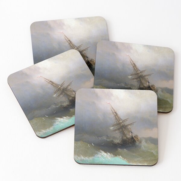 Item preview, Ship in the Stormy Sea - Ivan Aivazovsky - 1887 designed and sold by CJET.