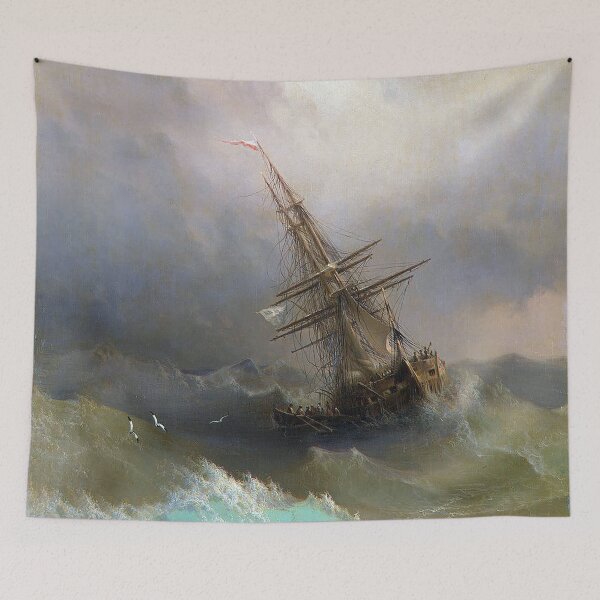 Item preview, Ship in the Stormy Sea - Ivan Aivazovsky - 1887 designed and sold by CJET.
