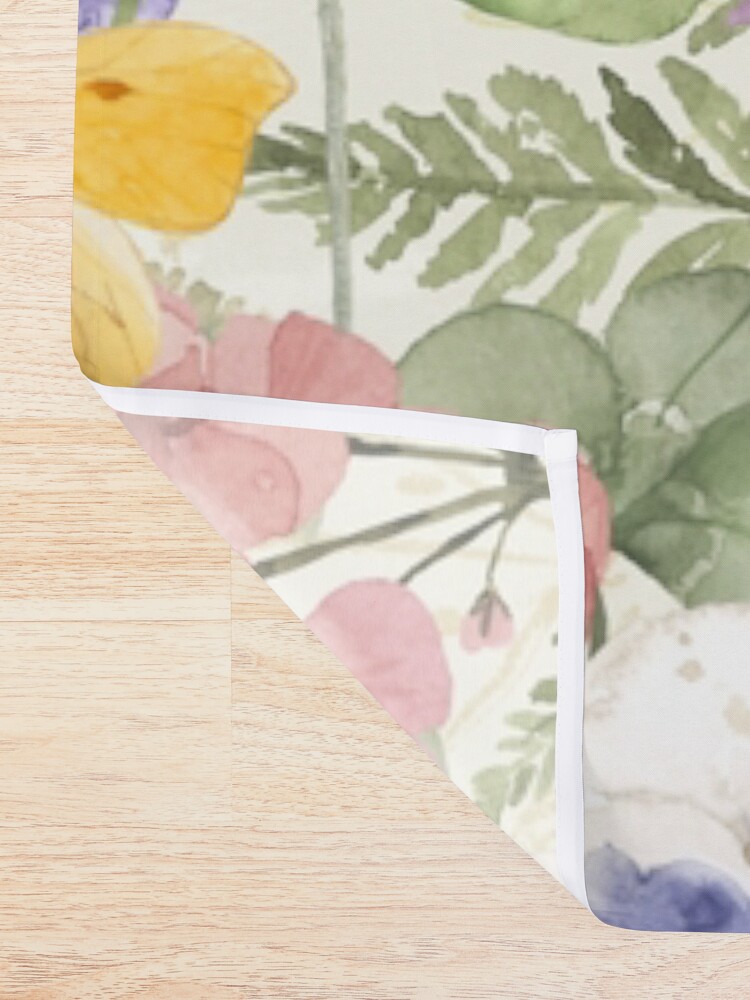 Alternate view of Summer Honey Wild Garden Flowers Nature Floral art Shower Curtain