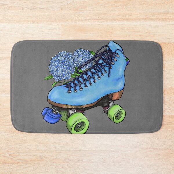 Item preview, Blue Floral Skate  designed and sold by AliCaliDesigns.