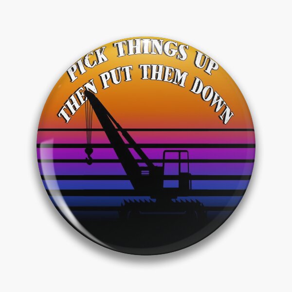Item preview, Retro sunset Crane Pick thing up then put them down designed and sold by AllLeftSides42.