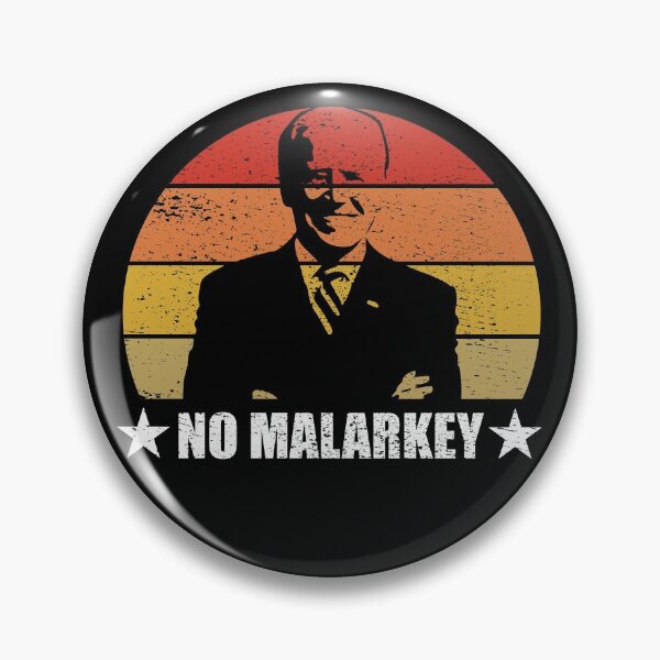 Item preview, No Malarkey Retro Sunset Distressed - Joe Biden designed and sold by RandomStuffShop.