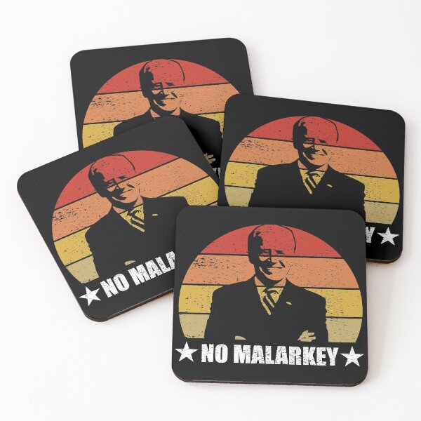 Item preview, No Malarkey Retro Sunset Distressed - Joe Biden designed and sold by RandomStuffShop.