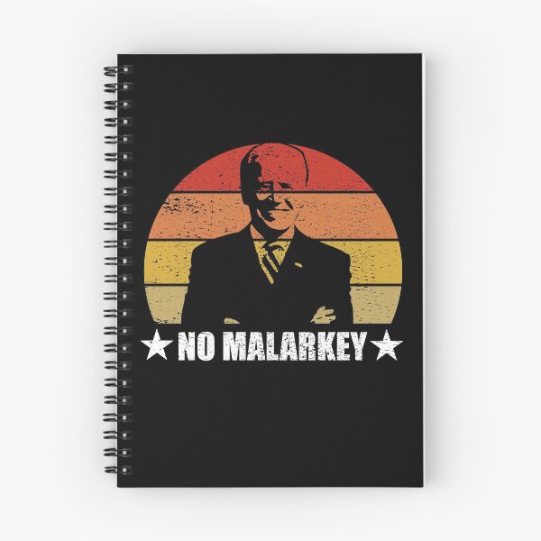 Item preview, No Malarkey Retro Sunset Distressed - Joe Biden designed and sold by RandomStuffShop.