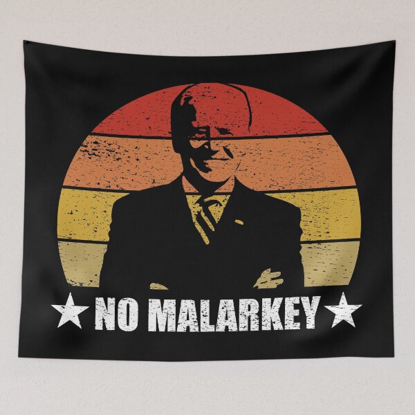 Item preview, No Malarkey Retro Sunset Distressed - Joe Biden designed and sold by RandomStuffShop.
