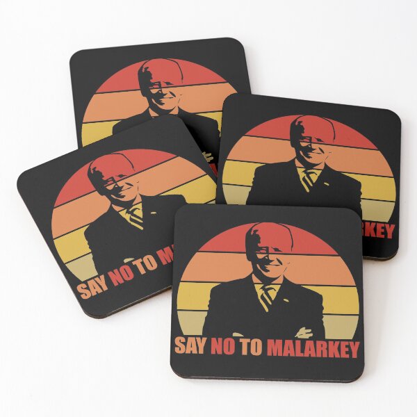 Item preview, Say No To Malarkey Retro Sunset - Joe Biden designed and sold by RandomStuffShop.