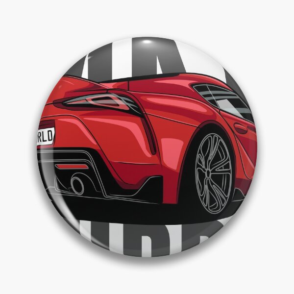 Item preview, Toyota Supra A90 Rear Renaissance Red Best Shirt Design designed and sold by CarWorld.