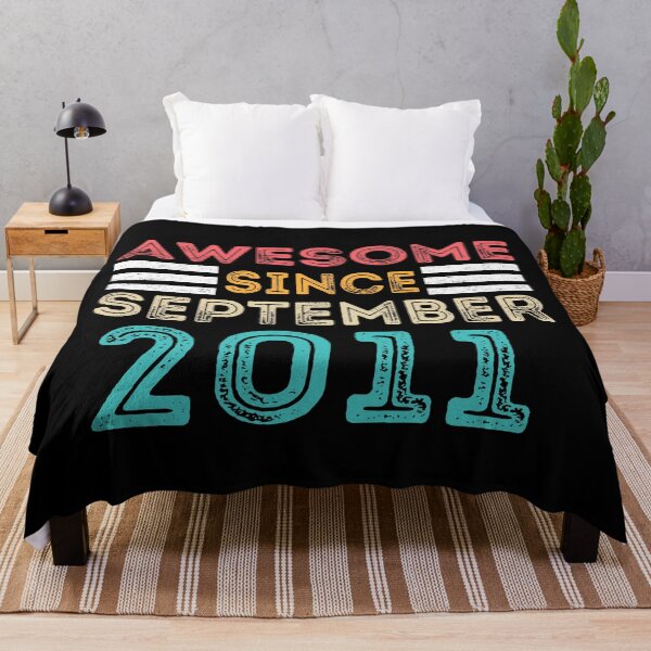 Item preview, Retro Vintage 11th Birthday - Awesome Since September 2011 designed and sold by meedTee.