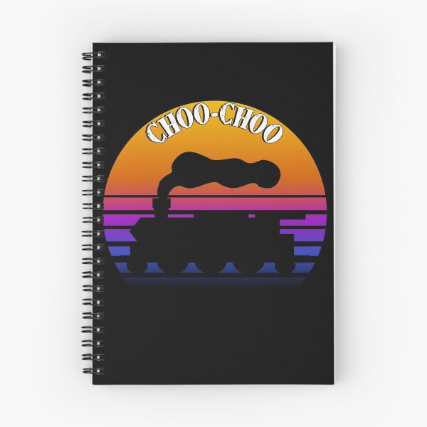 Item preview, Retro sunset Steam EngineTrain CHOO-CHOO! designed and sold by AllLeftSides42.