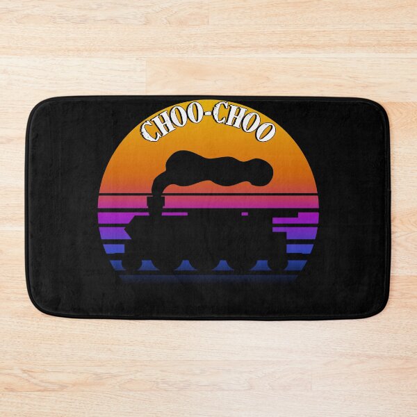 Item preview, Retro sunset Steam EngineTrain CHOO-CHOO! designed and sold by AllLeftSides42.