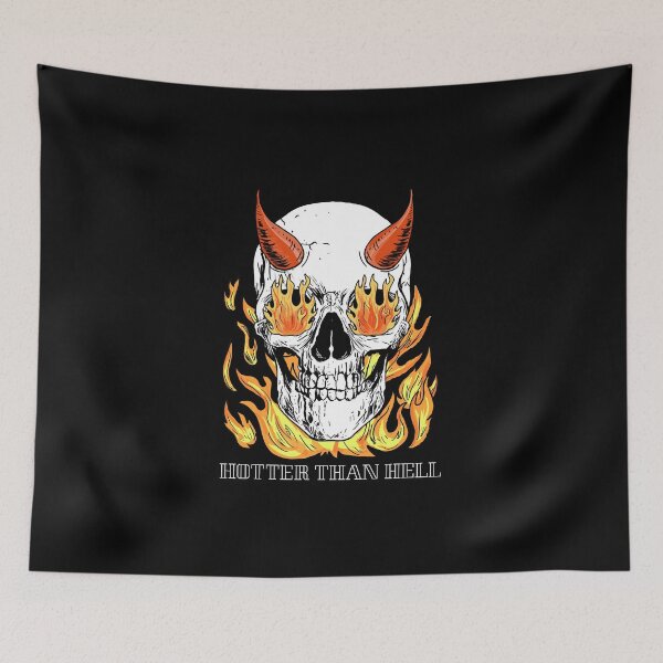 Item preview, Hotter Than Hell Skull designed and sold by JadedSaint.