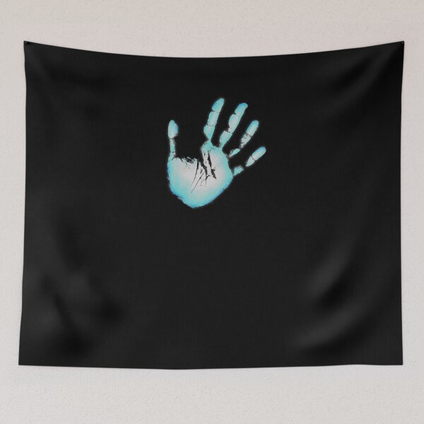 Item preview, Hand Print Blue Neon Fluo Thermochromic Paint Effect designed and sold by Jolly-Yosei.