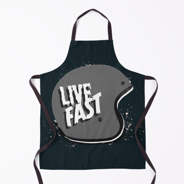 Item preview, Live Fast Motorcycle Helmet Grey designed and sold by ArtCorp.
