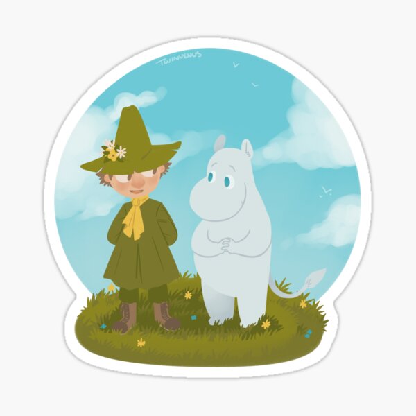 Moomintroll & Snufkin Sticker