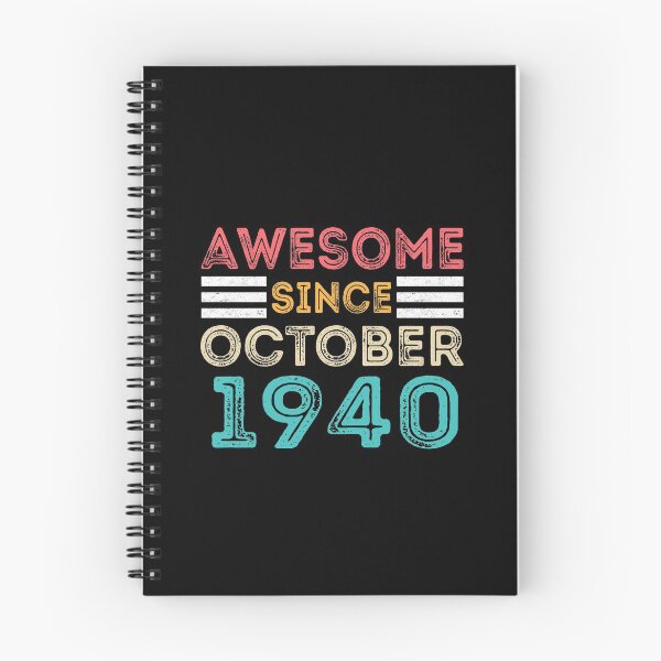 Item preview, Retro Vintage 80th Birthday - Awesome Since October 1940 designed and sold by meedTee.