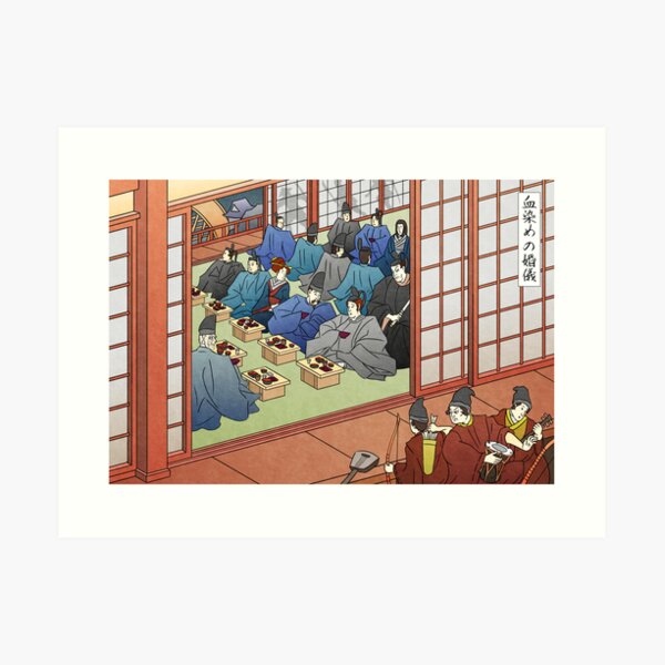 Wedding Banquet by the River Art Print