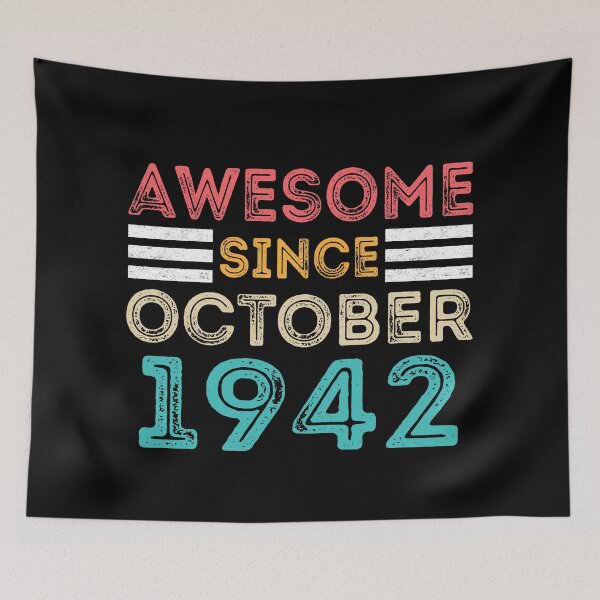Item preview, Retro Vintage 78th Birthday - Awesome Since October 1942 designed and sold by meedTee.