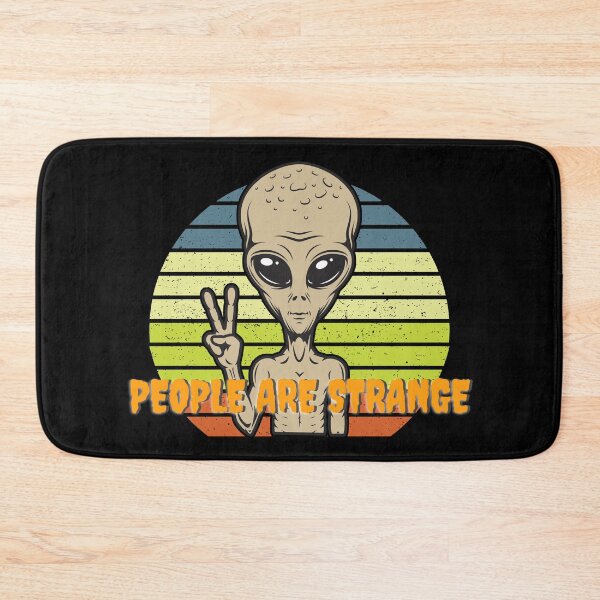 Item preview, People Are Strange Funny Alien Vintage Sunset designed and sold by Sunny Collections.