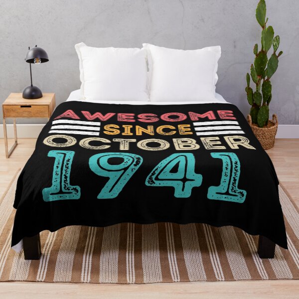 Item preview, Retro Vintage 79th Birthday - Awesome Since October 1941 designed and sold by meedTee.
